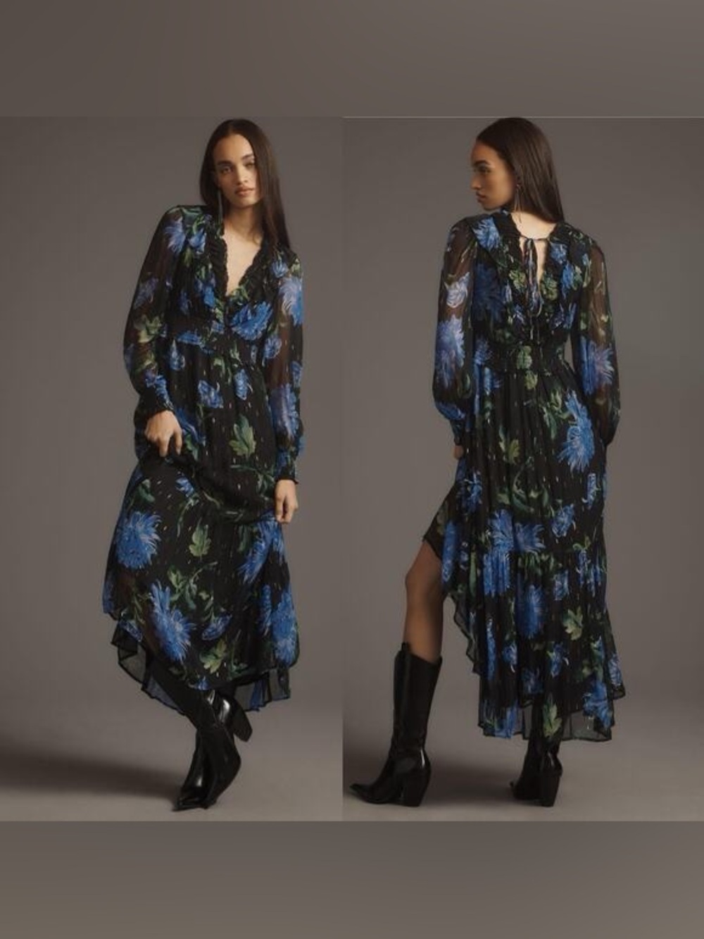 ANTHROPOLOGIE The Odetta Floral Maxi Dress